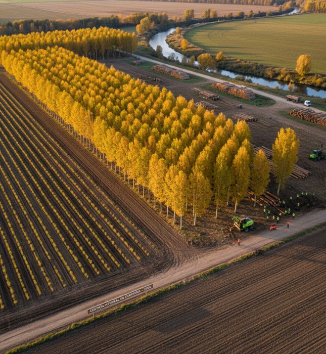 Mantenimiento y gestión anual de la chopera