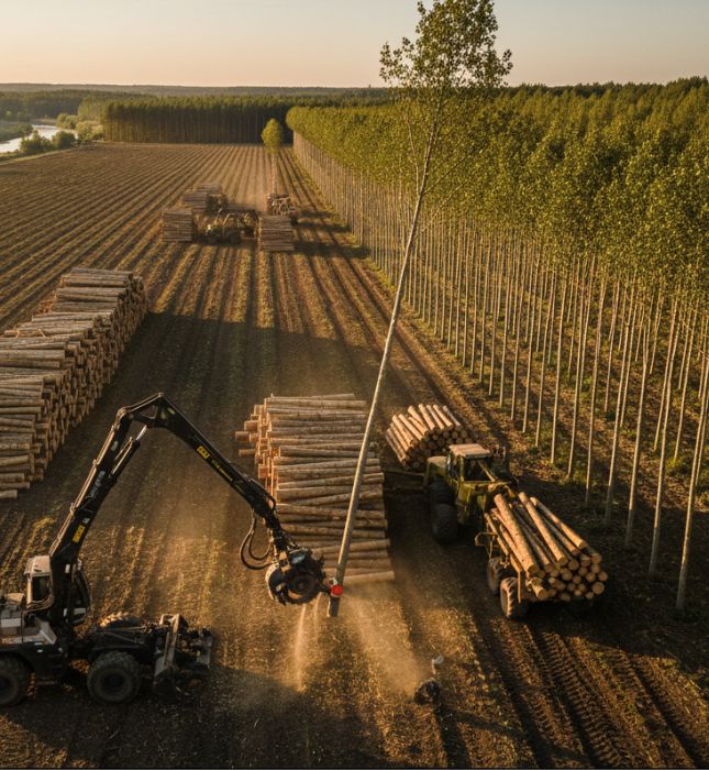 Venta y valorización de la madera de chopo